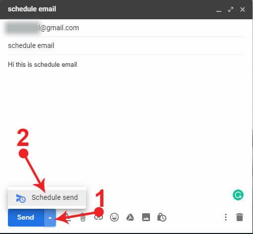 Schedule Email on gmail