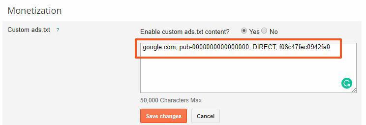 add AdSense Ads.txt file in blogger