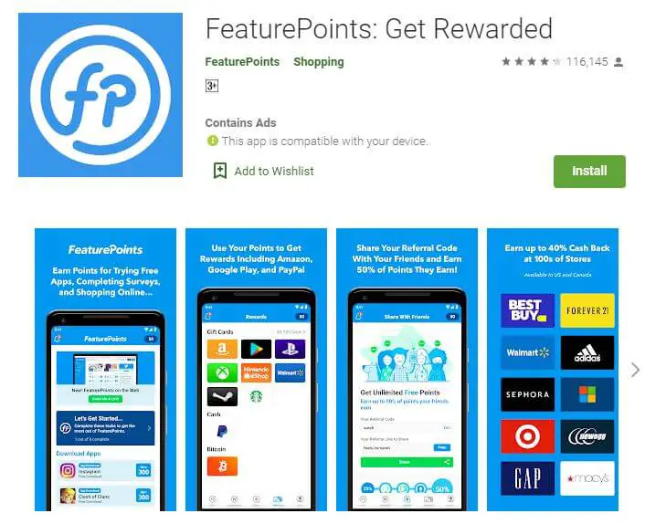 feature point App That Pays You Real Money
