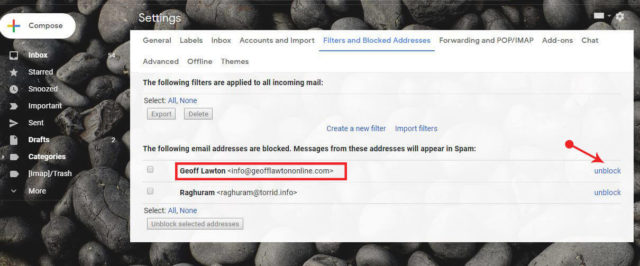 how to block emails on gmail on android